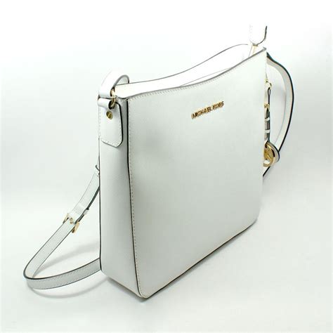 michael kors white cross body|Michael Kors soft leather crossbody.